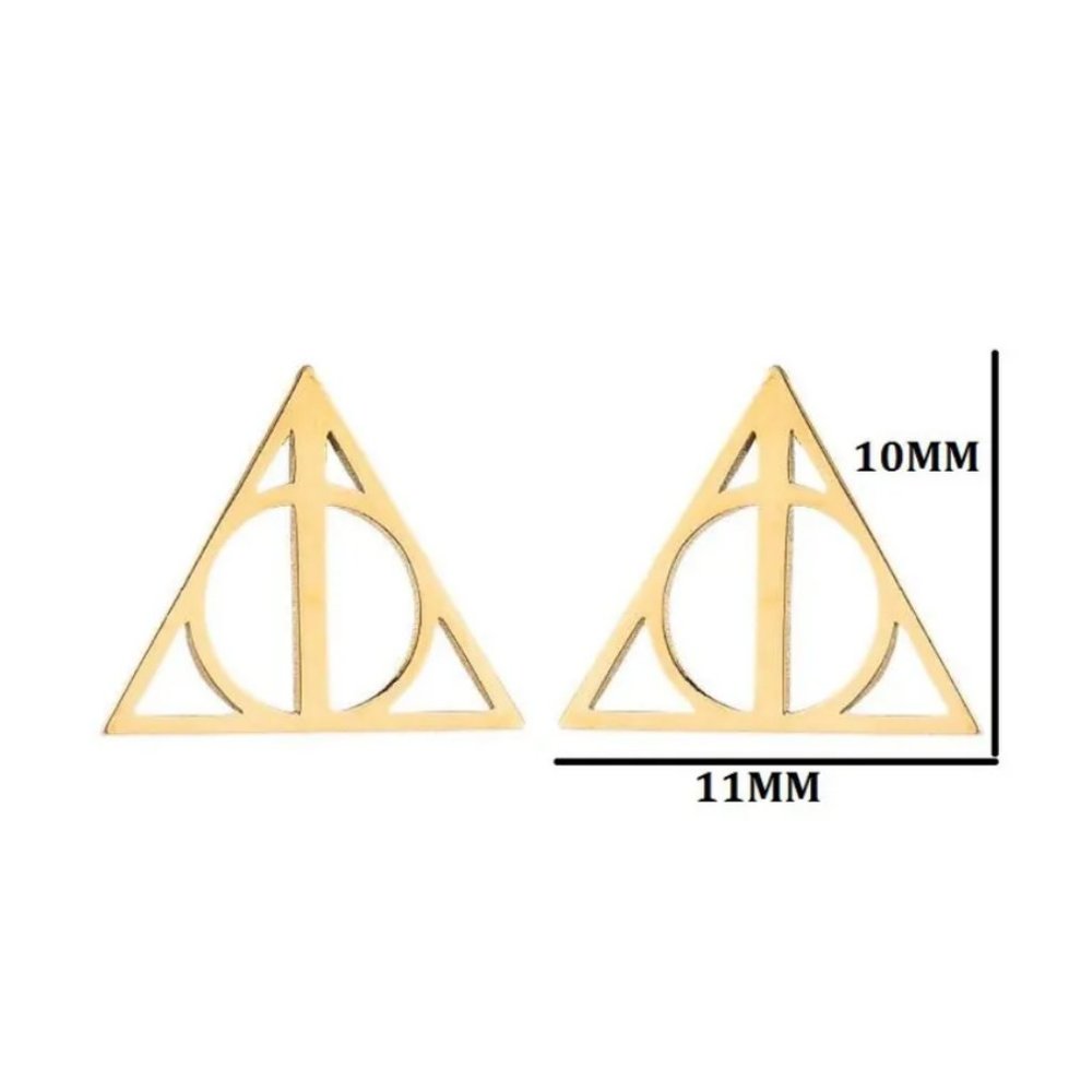 Deathly Hallows Earrings SILVER (83) - Picture 2 of 2